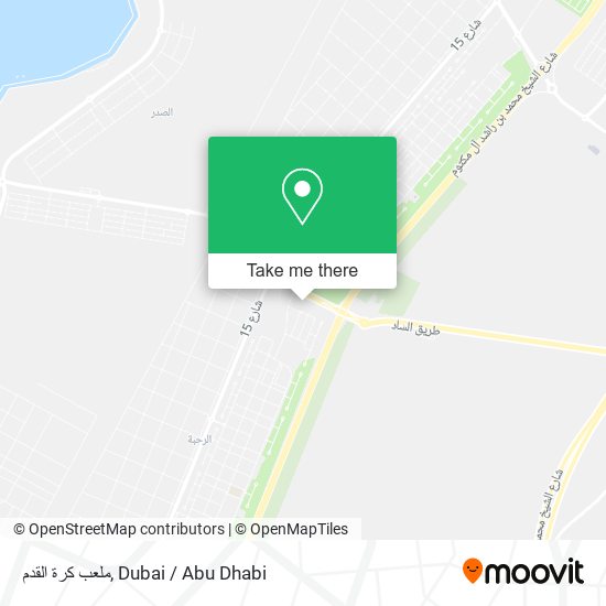 ملعب كرة القدم map
