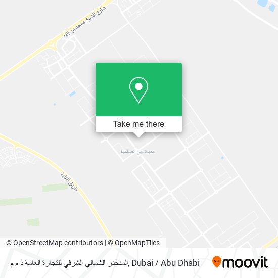 المنحدر الشمالي الشرقي للتجارة العامة ذ م م map