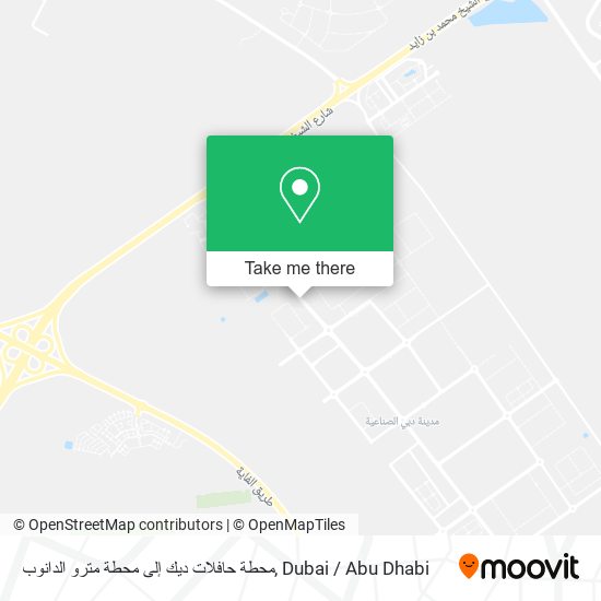 محطة حافلات ديك إلى محطة مترو الدانوب map