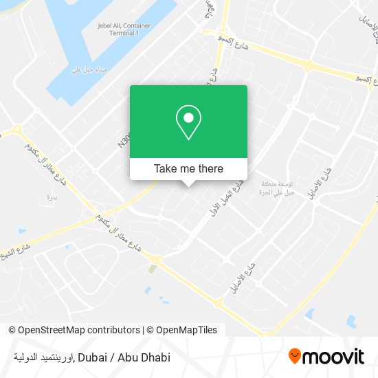 اورينتميد الدولية map