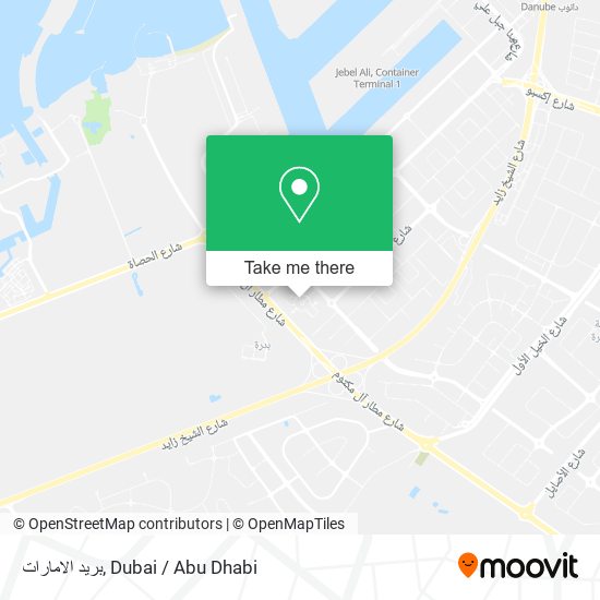 بريد الامارات map