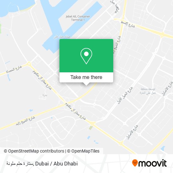 ستارة حلم ملونة map