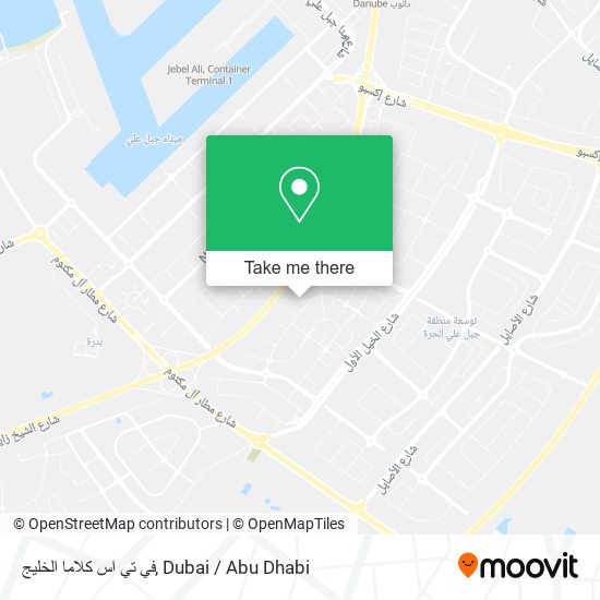 في تي اس كلاما الخليج map