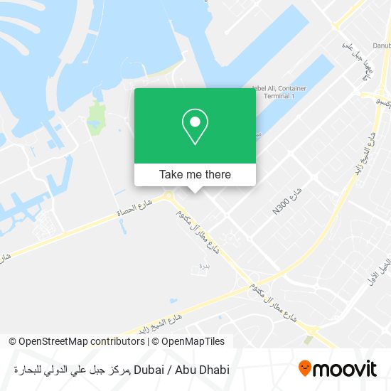 مركز جبل علي الدولي للبحارة map