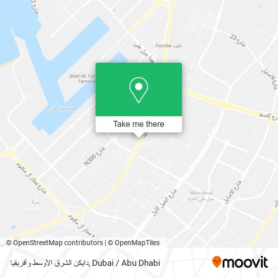 دايكن الشرق الأوسط وأفريقيا map