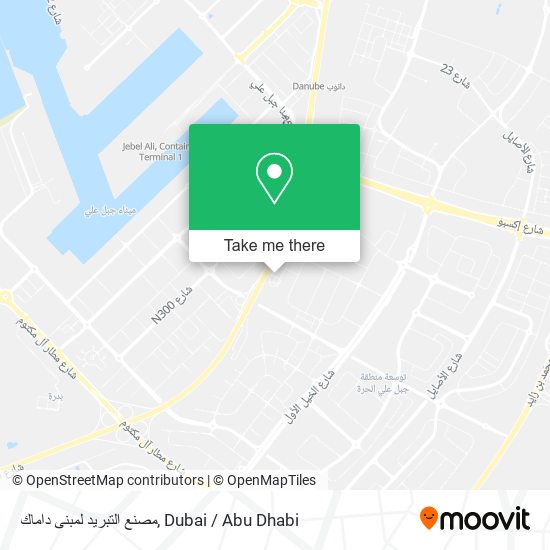 مصنع التبريد لمبنى داماك map