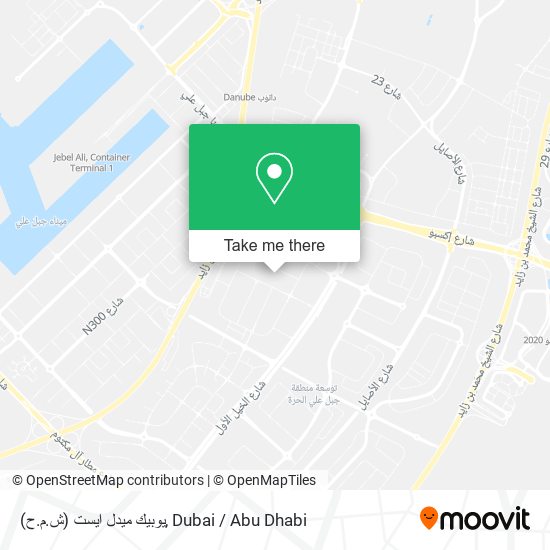 (يوبيك ميدل ايست (ش.م.ح map