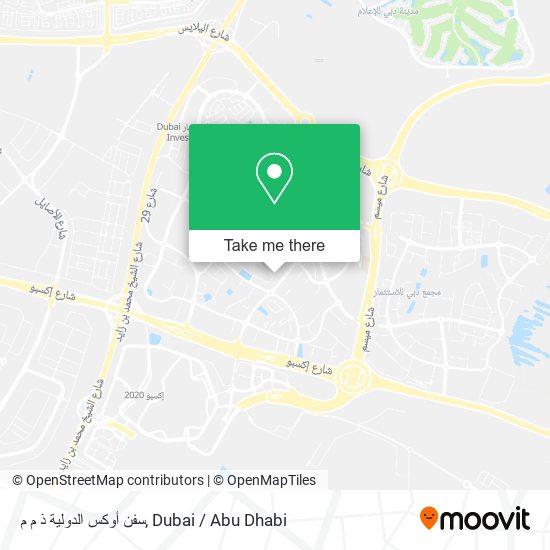 سفن أوكس الدولية ذ م م map