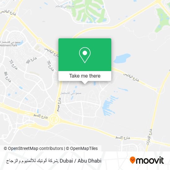 شركة ألوتيك للألمنيوم والزجاج map