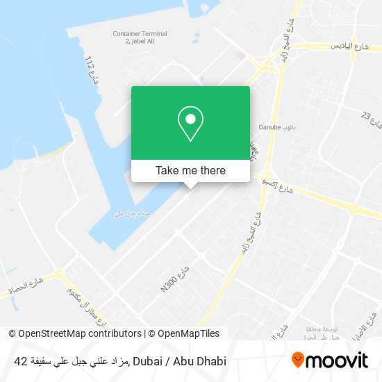 مزاد علني جبل علي سقيفة 42 map