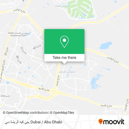 جي كيه الريشة دبي map