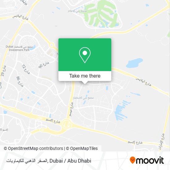 الصقر الذهبي للكيماويات map