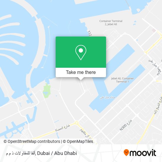 ألفا للمقاولات ذ م م map