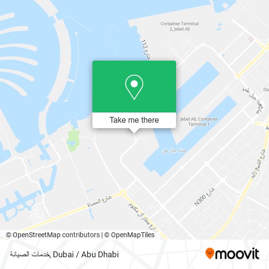 خدمات الصيانة map