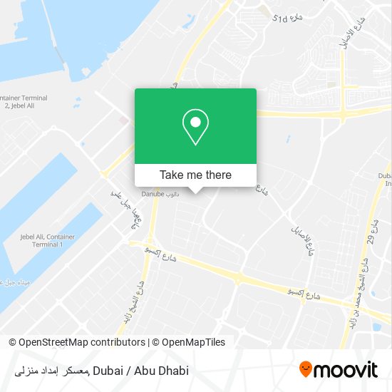 معسكر إمداد منزلى map