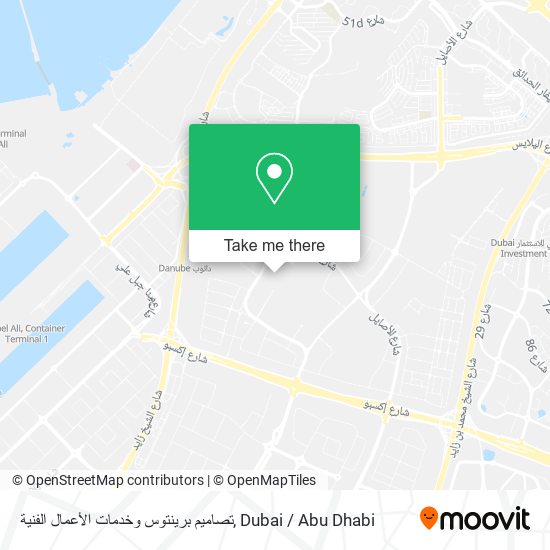 تصاميم برينتوس وخدمات الأعمال الفنية map