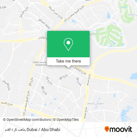 ملعب كرة القدم map