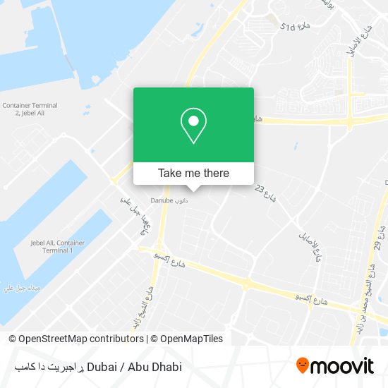 راجبريت دا كامب map