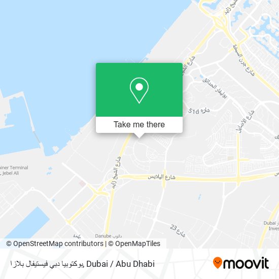 بوكتوبيا دبي فيستيفال بلازا map