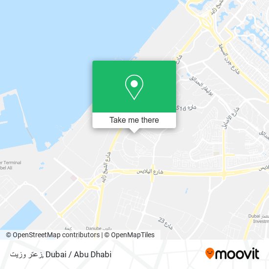 زعتر وزيت map