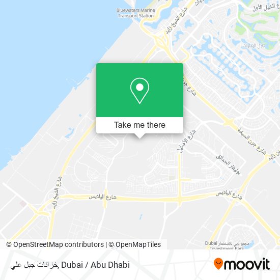 خزانات جبل علي map