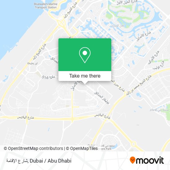 شارع الإقامة map