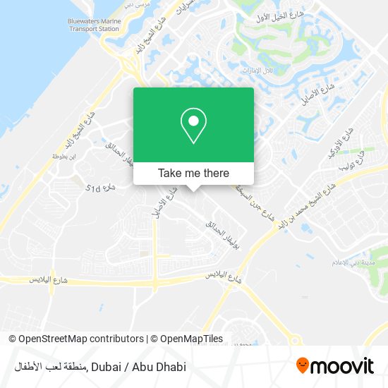 منطقة لعب الأطفال map