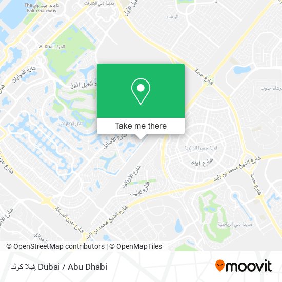 فيلا كوك map