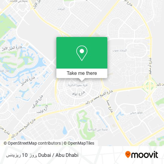 روز 10 ريزيدنس map
