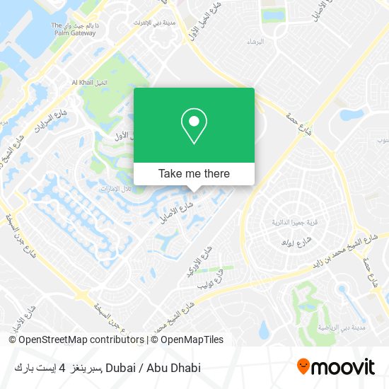 سبرينغز 4 إيست بارك map