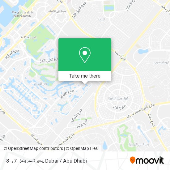 بحيرة سبرينغز 7 و 8 map