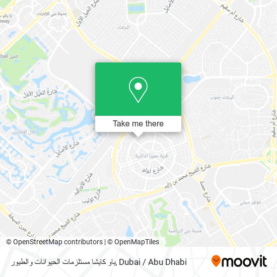 باو كايشا مستلزمات الحيوانات والطيور map