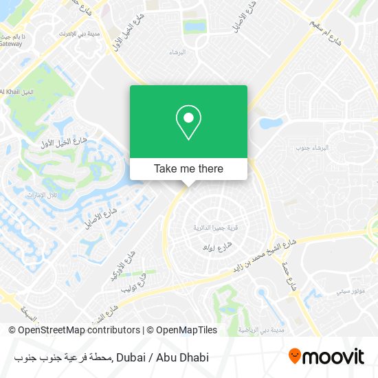 محطة فرعية جنوب جنوب map