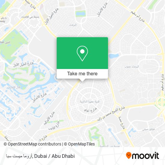 أروما ميست سبا map