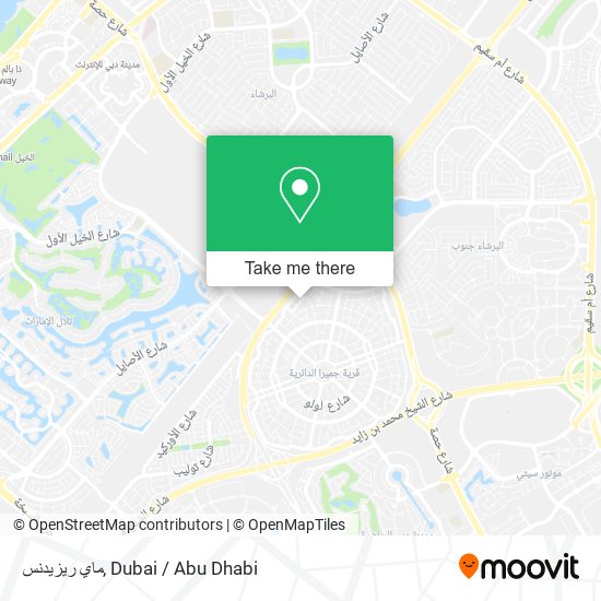 ماي ريزيدنس map