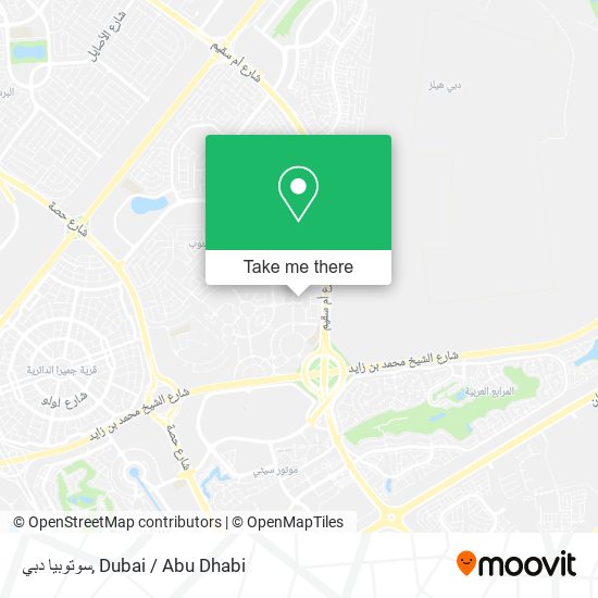 سوتوبيا دبي map