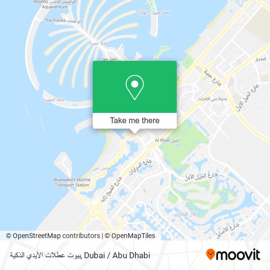 بيوت عطلات الأيدي الذكية map