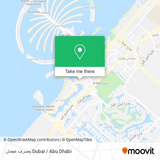مصرف عجمان map