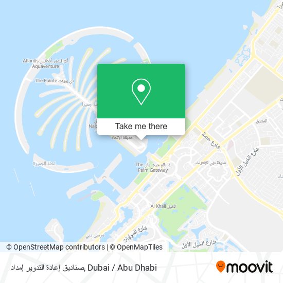 صناديق إعادة التدوير إمداد map