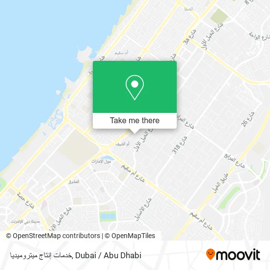خدمات إنتاج ميتروميديا map