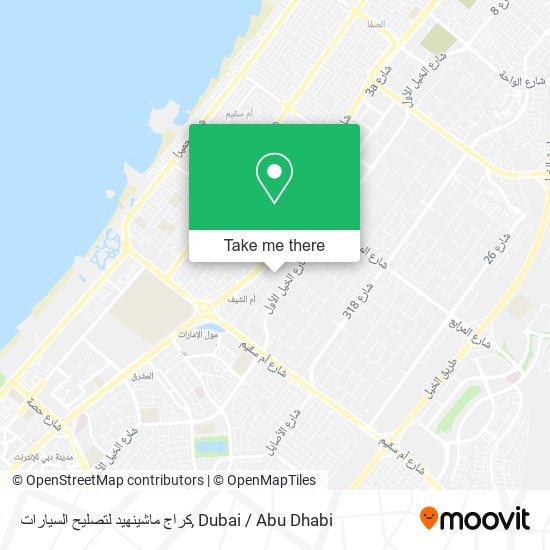 كراج ماشينهيد لتصليح السيارات map