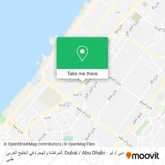 المواطنة والهجرة في الخليج الغربي map