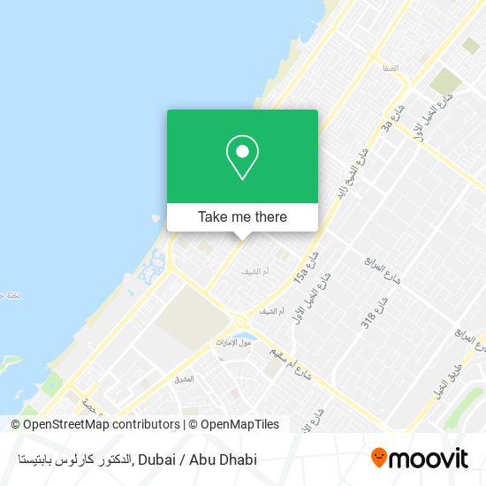 الدكتور كارلوس بابتيستا map