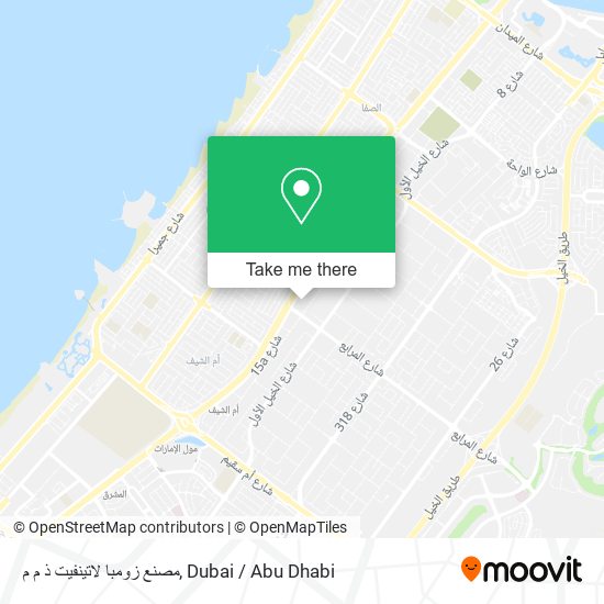 مصنع زومبا لاتينفيت ذ م م map