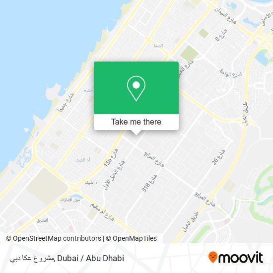 مشروع عكا دبي map