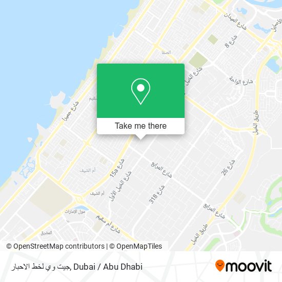 جيت وي لخط الاحبار map