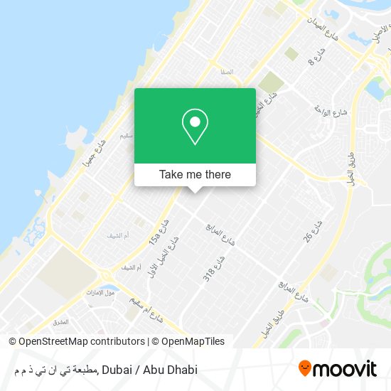 مطبعة تي ان تي ذ م م map