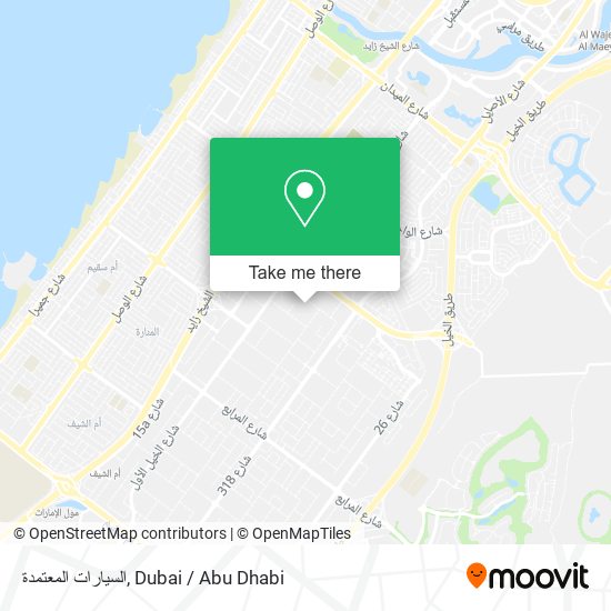 السيارات المعتمدة map