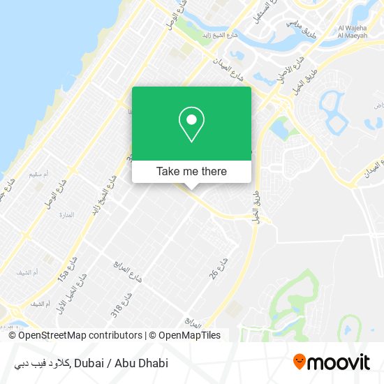 كلاود فيب دبي map