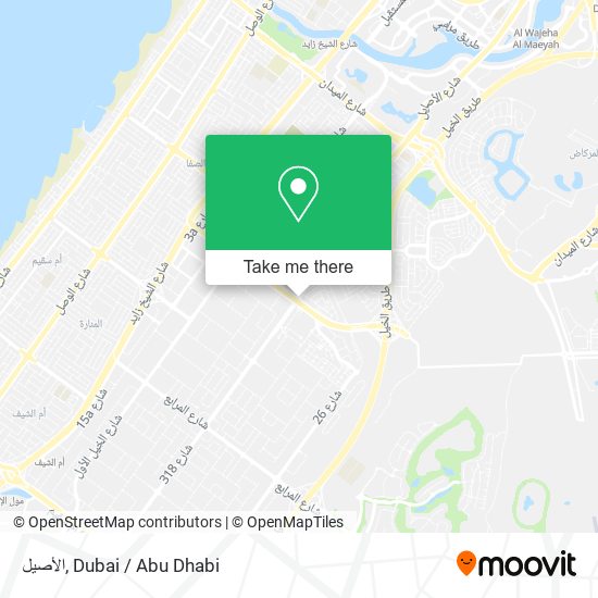 الأصيل map